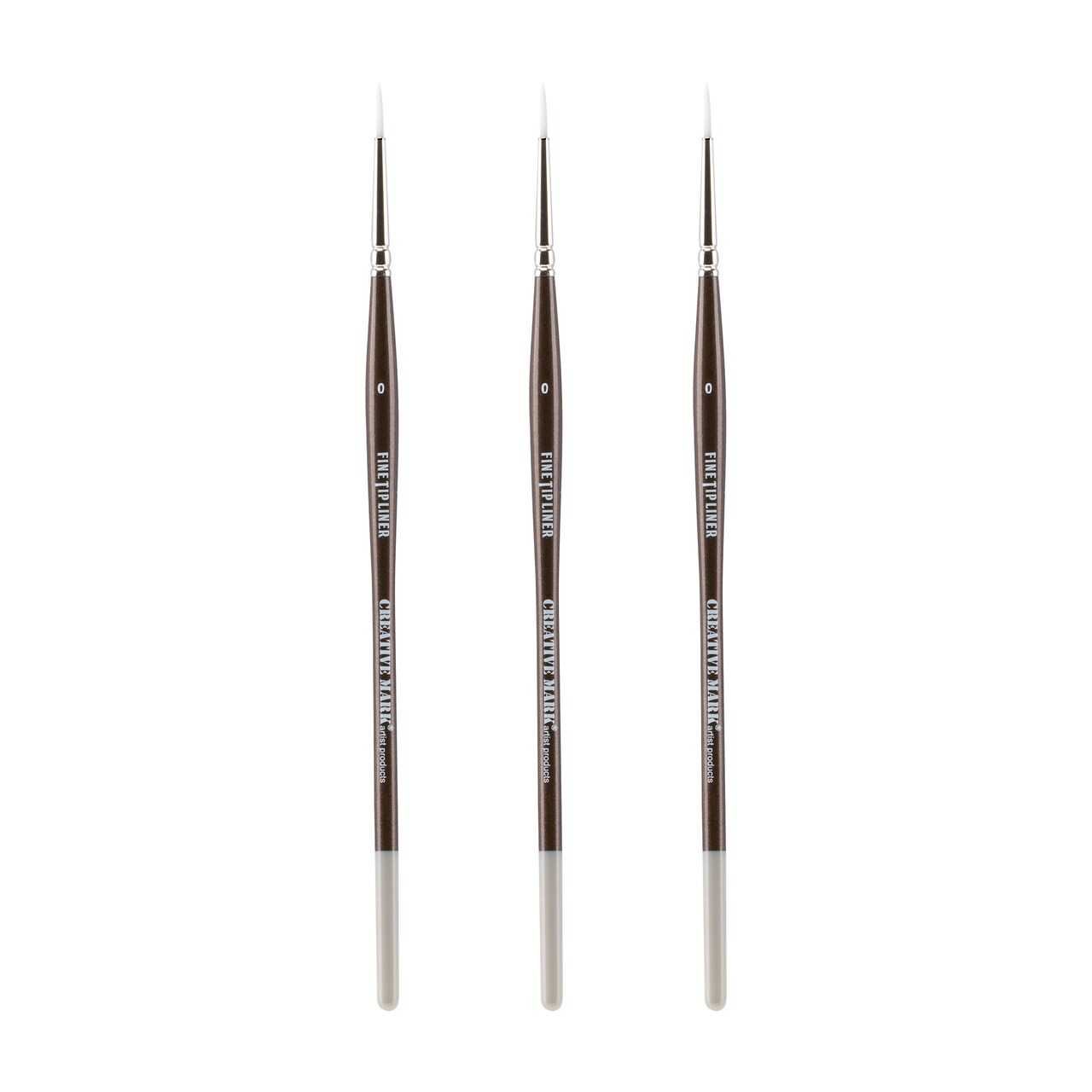 Creative Mark Fine Tip Liner Paint Brush Ultra Fine Detail Soft Hair Paint Brush For Watercolor, Gouache, Inks, Acrylic, Oils, Technical Artists, and Illustrators - 3 Packs